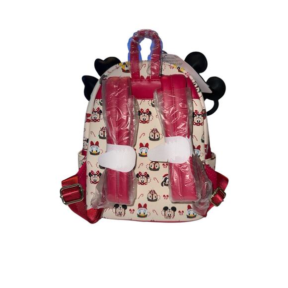 Disney Loungefly Christmas Mickey Minnie Mouse Mini Backpack & Ears Holiday Set main image 6